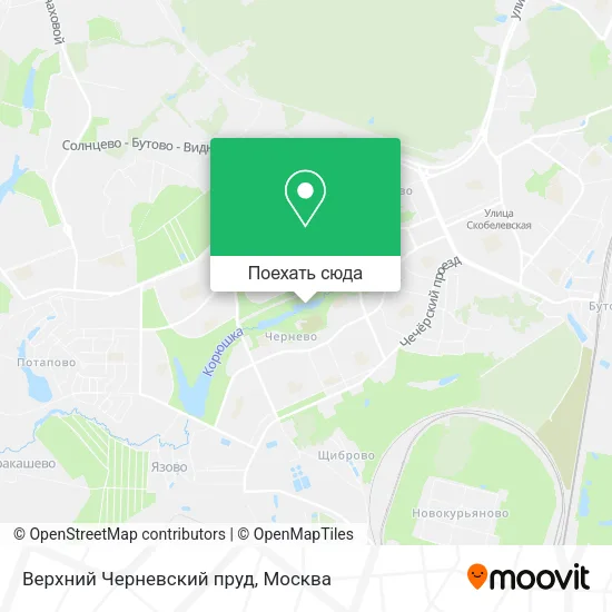 Карта Верхний Черневский пруд
