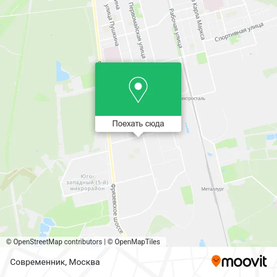 Карта Современник