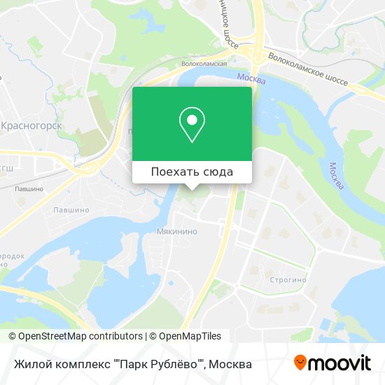 Карта Жилой комплекс ""Парк Рублёво""