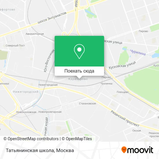 Карта Татьянинская школа