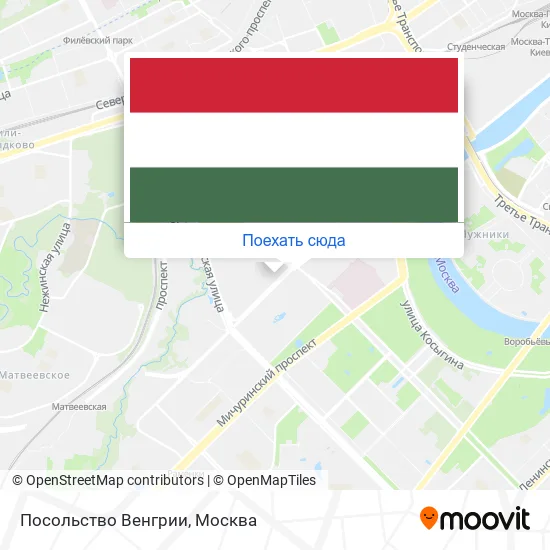 Карта Посольство Венгрии