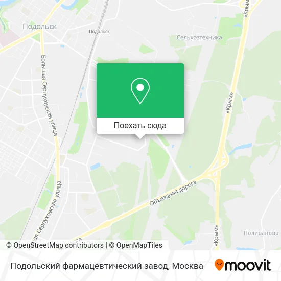 Карта Подольский фармацевтический завод