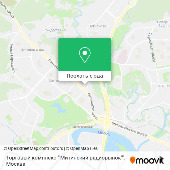 Карта Торговый комплекс ""Митинский радиорынок""