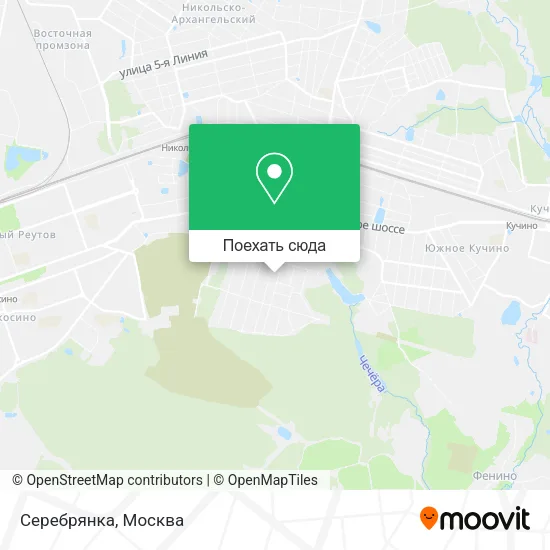 Карта Серебрянка