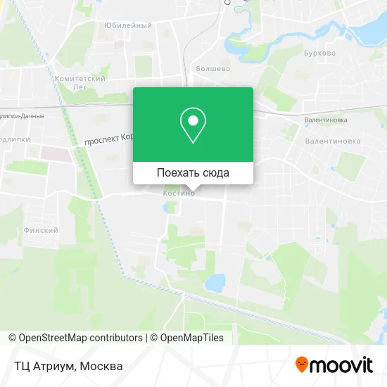 Карта ТЦ Атриум