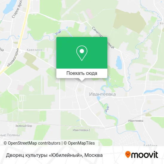 Карта Дворец культуры «Юбилейный»