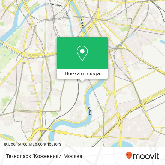 Карта Технопарк "Кожевники