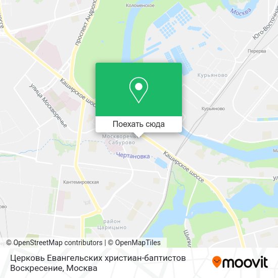 Карта Церковь Евангельских христиан-баптистов Воскресение