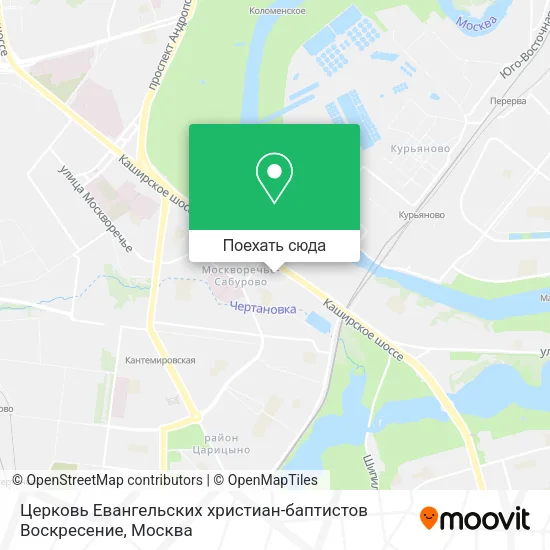 Карта Церковь Евангельских христиан-баптистов Воскресение