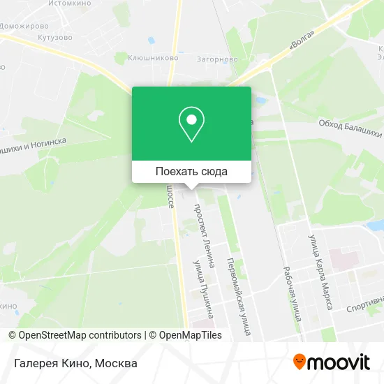 Карта Галерея Кино
