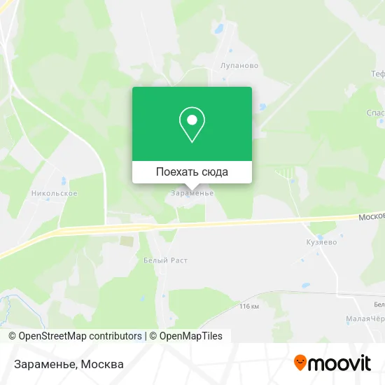Карта Зараменье