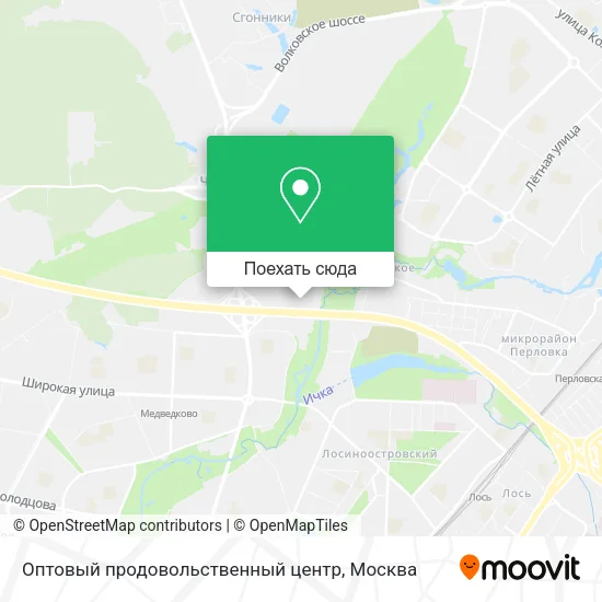 Карта Оптовый продовольственный центр