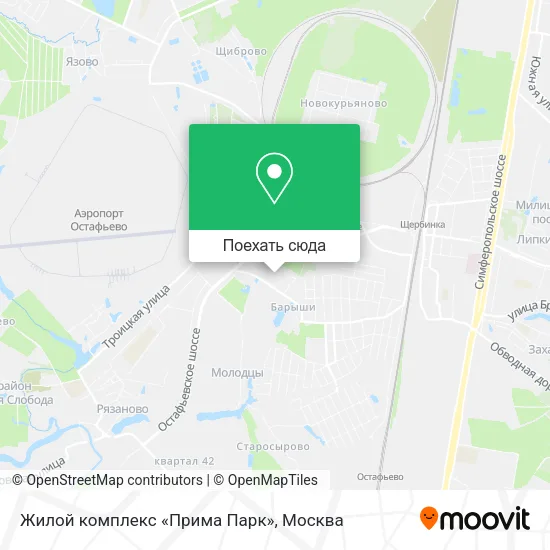 Карта Жилой комплекс «Прима Парк»