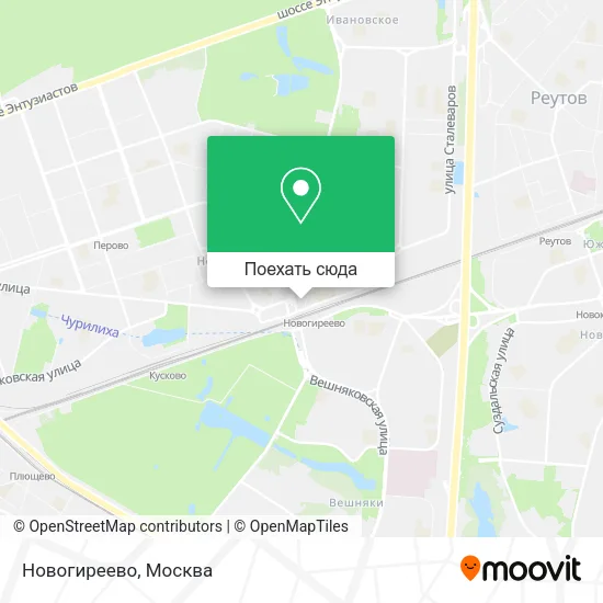 Карта Новогиреево
