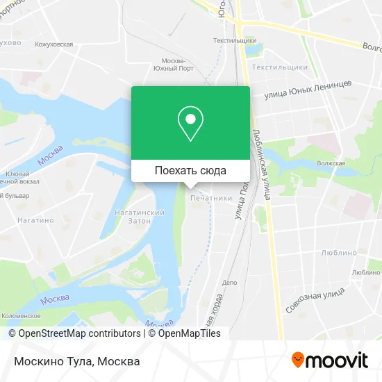 Карта Москино Тула
