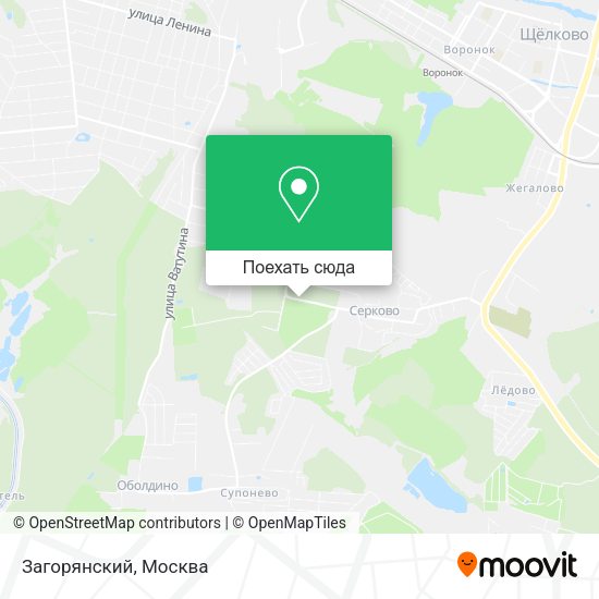 Карта Загорянский
