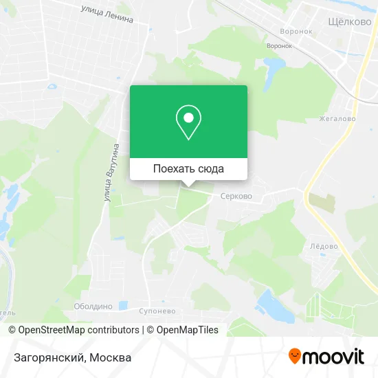 Карта Загорянский