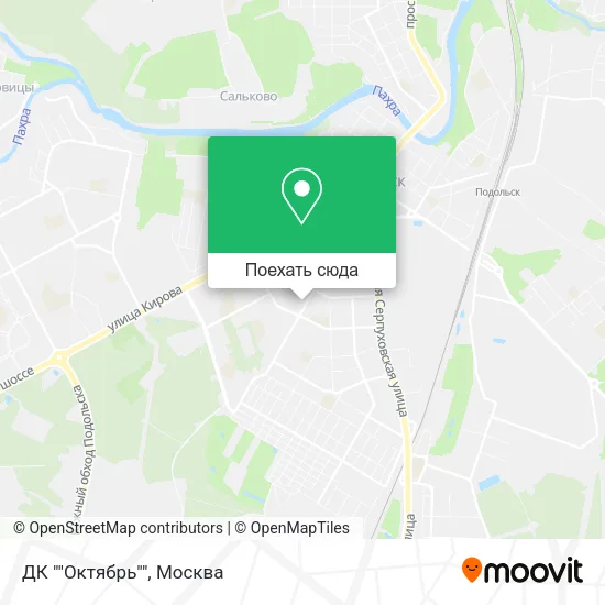 Карта ДК ""Октябрь""