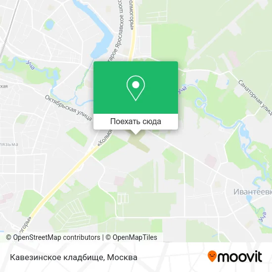 Карта Кавезинское кладбище
