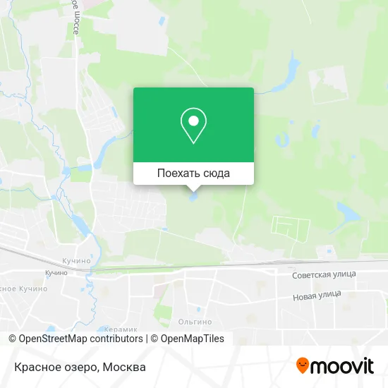 Карта Красное озеро