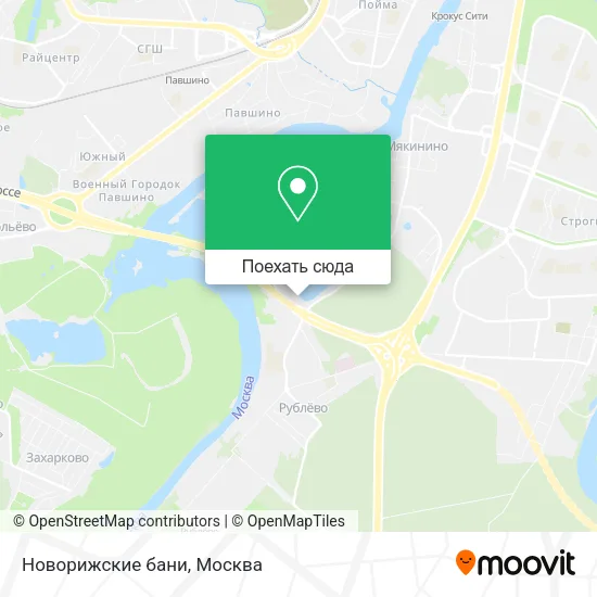 Карта Новорижские бани