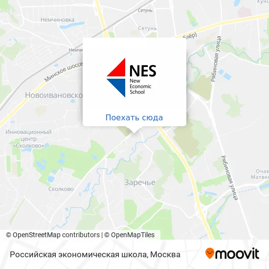 Карта Российская экономическая школа