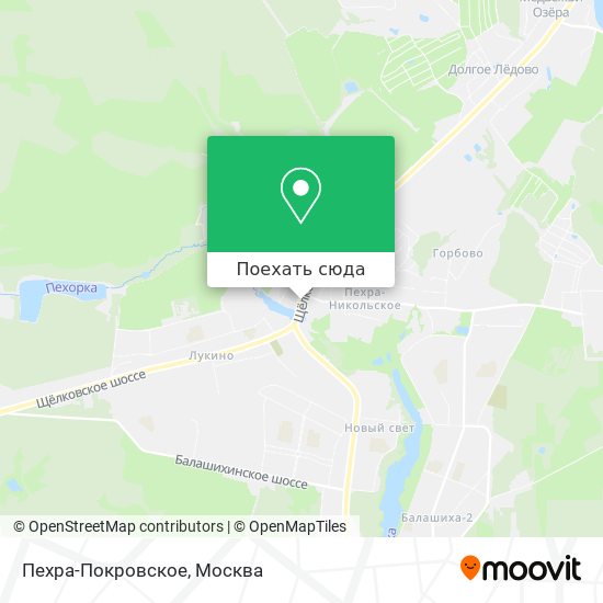 Карта Пехра-Покровское