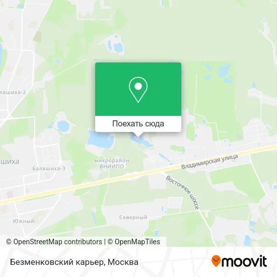 Карта Безменковский карьер