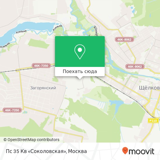 Карта Пс 35 Кв «Соколовская»