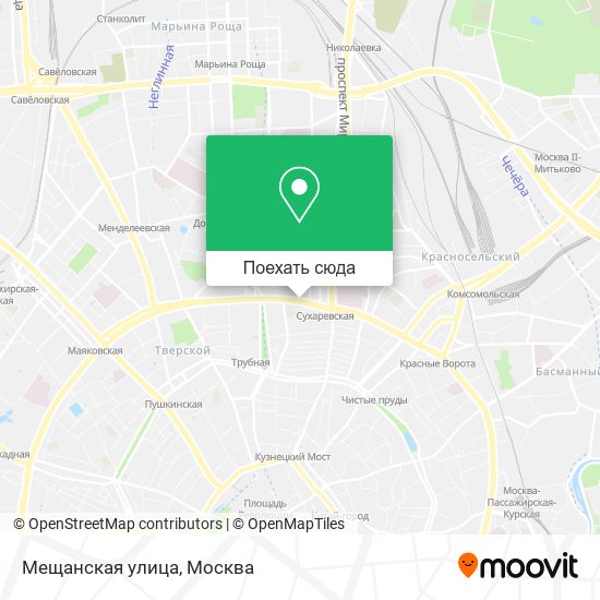 Карта Мещанская улица