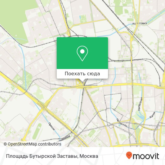 Карта Площадь Бутырской Заставы