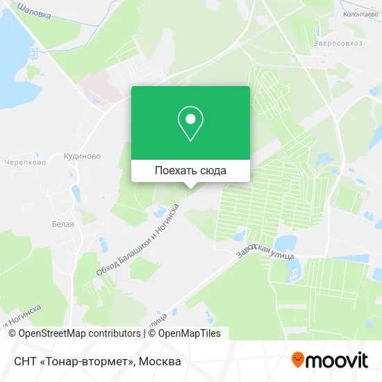 Карта СНТ «Тонар-втормет»