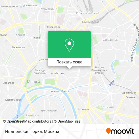 Карта Ивановская горка