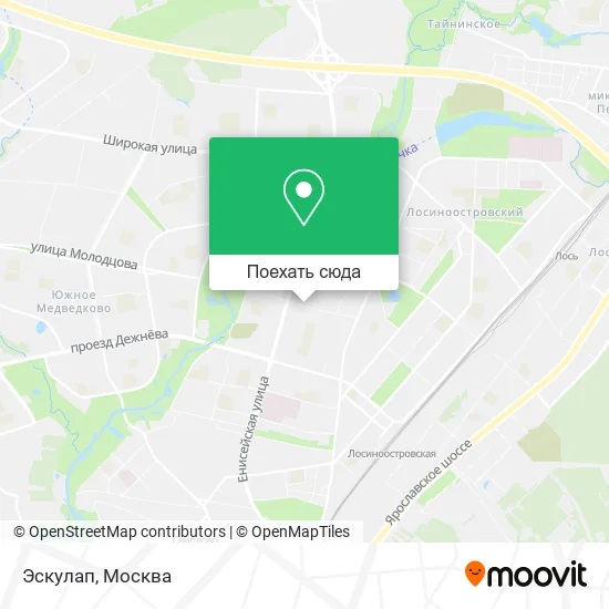 Карта Эскулап