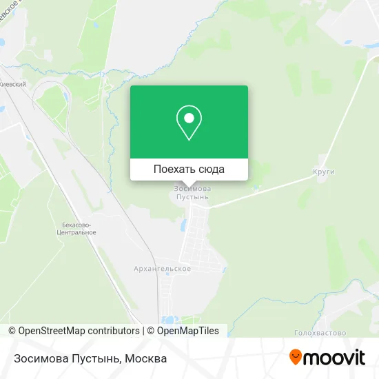 Карта Зосимова Пустынь