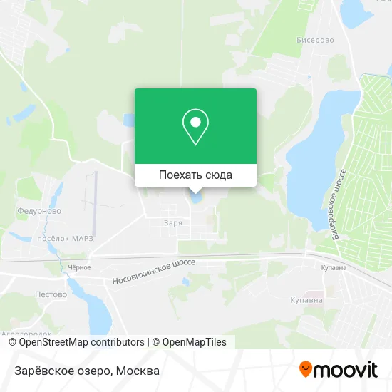 Карта Зарёвское озеро