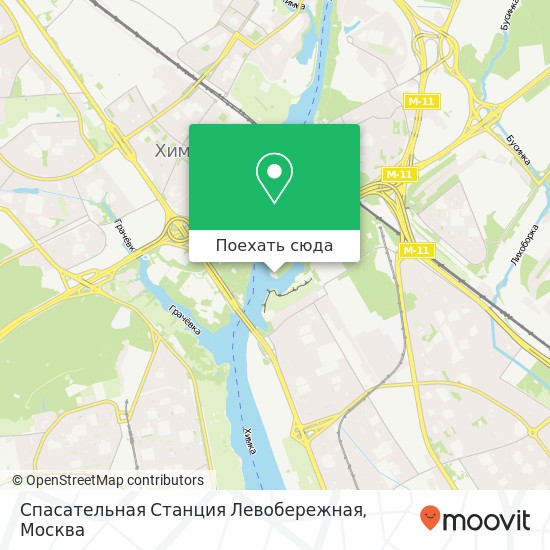 Карта Спасательная Станция Левобережная