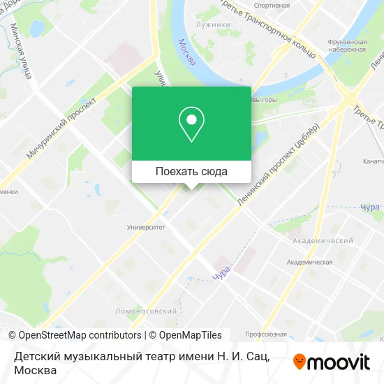 Карта Детский музыкальный театр имени Н. И. Сац