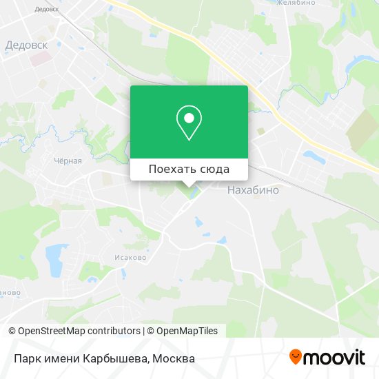 Карта Парк имени Карбышева