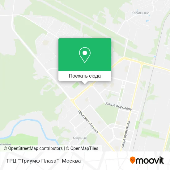 Карта ТРЦ ""Триумф Плаза""