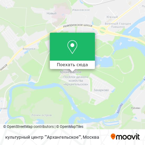 Карта культурный центр ""Архангельское""
