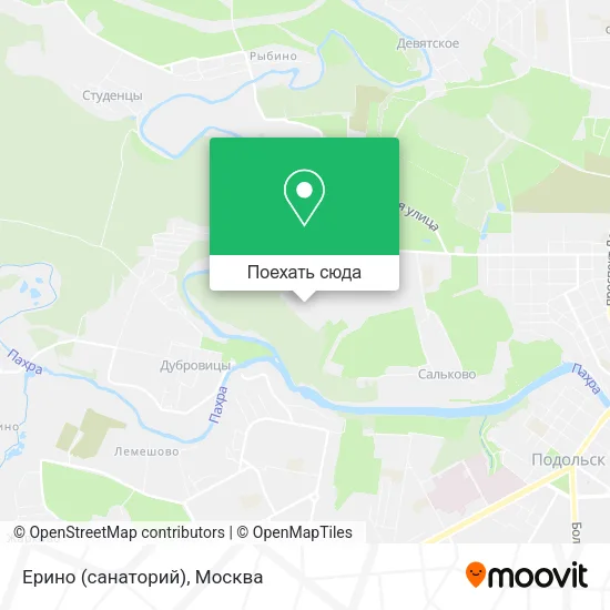 Карта Ерино (санаторий)