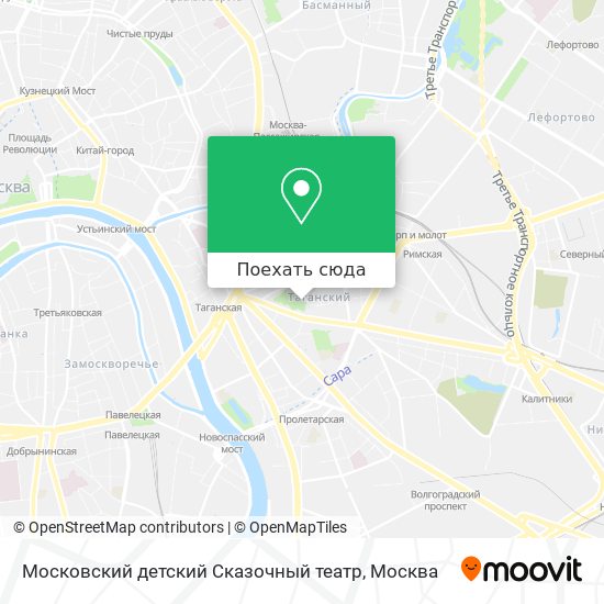 Карта Московский детский Сказочный театр