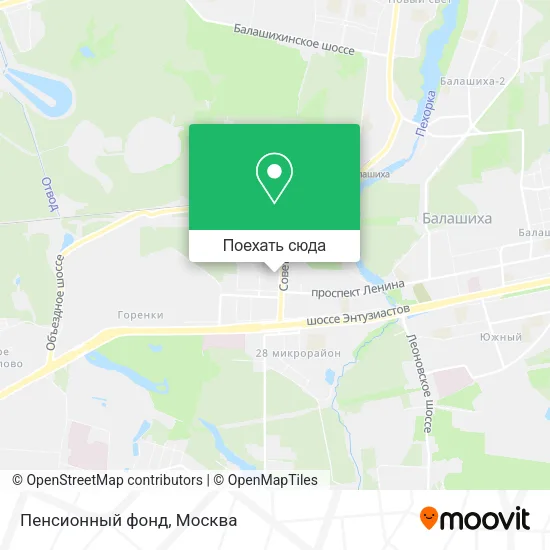 Карта Пенсионный фонд