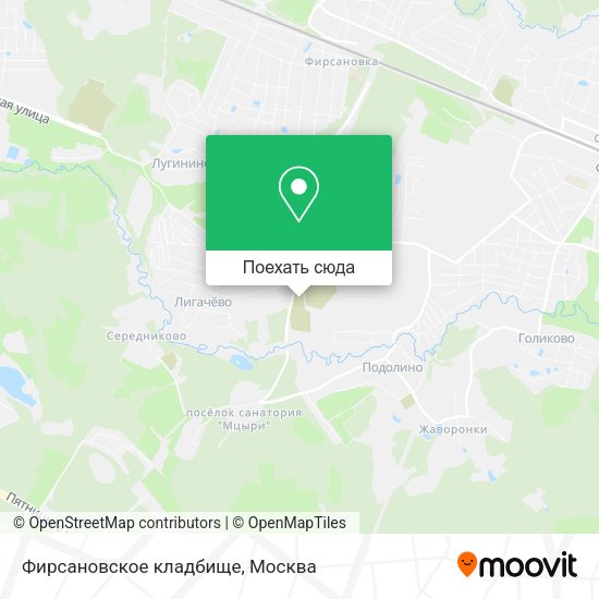 Карта Фирсановское кладбище