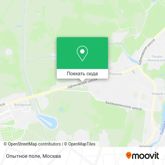 Карта Опытное поле