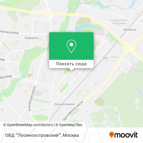 Карта ОВД ""Лосиноостровский""