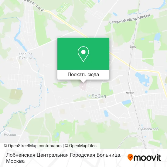 Карта Лобненская Центральная Городская Больница