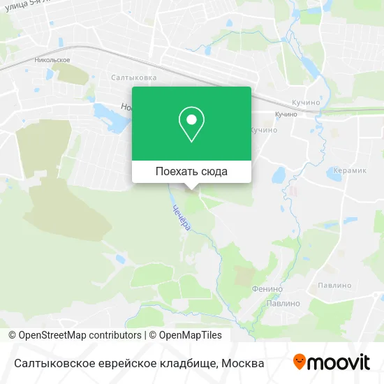 Карта Салтыковское еврейское кладбище