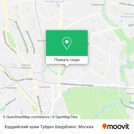 Карта Буддийский храм Тубден Шедублинг
